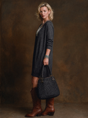 Women's Vintage Casual Hooded Cardigan-Style Loose Mini Dress (Wearable Two Ways) ZMZ0654H5ZYY