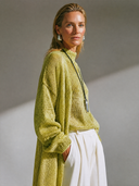 Women's Stylish Casual Two-Piece Set: Sleeveless Mock-Neck Knit Tank Top And Matching Cardigan ZMZ0684H8ZYY