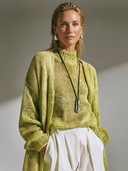 Women's Stylish Casual Two-Piece Set: Sleeveless Mock-Neck Knit Tank Top And Matching Cardigan ZMZ0684H8ZYY