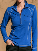 Women's Retro Casual Sports Cotton Zipper Long-Sleeve T-Shirt ZMZ0715H8ZJY