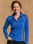 Women's Retro Casual Sports Cotton Zipper Long-Sleeve T-Shirt ZMZ0715H8ZJY