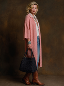 Women's American Retro Casual Lapel And Single-Breasted Closure Calf-Length Knit Cardigan ZMZ0568H6ZYY