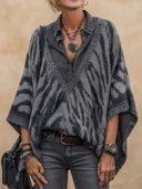 Women's American Retro Casual Zebra-Print V-Neck Sweater Vest ZMZ0712H3ZYY