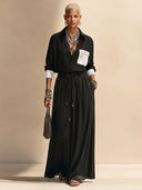 Women's Classic Cotton Long-Sleeve Shirt And Skirt Two-Piece Set ZMZ1043H4SWL