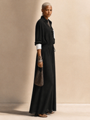 Women's Classic Cotton Long-Sleeve Shirt And Skirt Two-Piece Set ZMZ1043H4SWL