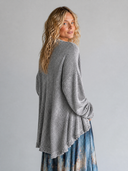 Women's Retro Casual Cotton Yarn Knitted Ruffled Long-Sleeved Cardigan ZMZ1070H0ZJY