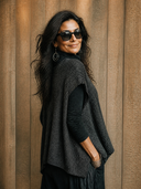 Women's Retro Casual Cotton Yarn Knitted Round Neck Sleeveless Pullover Vest ZMZ1162H0ZJY