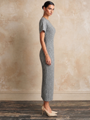 Women's Short-Sleeve Ribbed Knit Slim-Fit Maxi Dress ZMZ1076H0XT