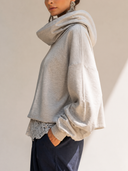 Women's Casual Loose-Fit Turtleneck/Cowl-Neck Hoodie ZMZ1064H9XT