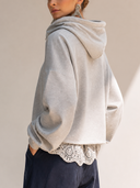 Women's Casual Loose-Fit Turtleneck/Cowl-Neck Hoodie ZMZ1064H9XT