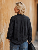 Women's Vintage-Style Elegant Casual – Embroidered Cotton-Linen, Mandarin Collar, Single-Breasted Lightweight Jacket ZMZ1475H7ZYY