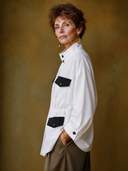Women's Vintage-Style Casual Stand-Collar Cotton-Linen With Multiple Pockets Jacket ZMZ1440H4ZYY