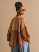 Women's Vintage Casual Lantern Sleeves And Single-Breasted Closure Cotton-Linen Lightweight Jacket ZMZ1416H9ZYY