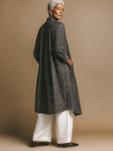 Women's Lightweight Textured Stand-Collar Cardigan Coat ZMZ1368H1XT