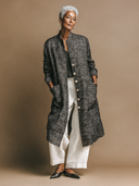 Women's Lightweight Textured Stand-Collar Cardigan Coat ZMZ1368H1XT