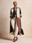Women's Autumn Classic Color Block Cotton Trench Coat ZMZ1738H9SWL