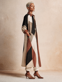 Women's Autumn Classic Color Block Cotton Trench Coat ZMZ1738H9SWL