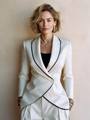 Women's Classic Bound-edge Single-button Single-vent Blazer ZMZ2000H2SWL