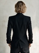Women's Stylish Sequin-Panel Single-Button Single-Vent Blazer ZMZ2088H2SWL
