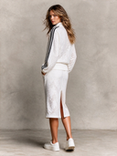 Women's Lace-Print Zip-Up Sports Jacket And Skirt Two-Piece Set ZMZ2103H6XT