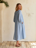 Women's Smocked Square Neck Balloon Sleeve Loose Maxi Dress ZMZ2479H3YZH