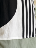 Women's Color Block Striped Loose Fit Long Sleeve Linen Top ZMZ2435H9YZH