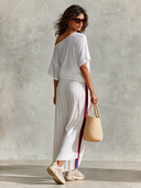 Women's Resort-Style Off-Shoulder Wrap Top And Skirt Two-Piece Set ZMZ2611H7XT