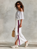 Women's Resort-Style Off-Shoulder Wrap Top And Skirt Two-Piece Set ZMZ2611H7XT