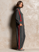 Women's Casual Color-Block High-Neck Stretch Maxi Dress ZMZ2787H5XT
