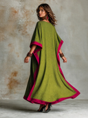 Women's Vacation Color-Block Crew Neck Asymmetric Hem Maxi Dress ZMZ2706H5XT