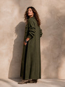 Women's Retro Casual Knitted Loose Maxi Dress ZMZ3142H8ZJY