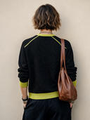 Women's Classic Color-Block Button-Front Knit Cardigan ZMZ3104H3SWL