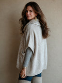 Women's Retro Casual Knitted Pocket Pullover Short-Sleeve Sweater ZMZ0173I4ZJY