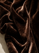 Women's Vintage Elegant Velvet Loose Maxi Dress With Round Neck And Flared Sleeves ZMZ0106I6ZYY
