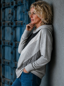 Women's Casual Color-Block Striped Long-Sleeve Hoodie ZMZ0109I2XT