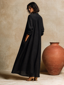 Women's Bohemian V-Neck Long-Sleeve Kaftan Maxi Dress ZMZ0358I7XT