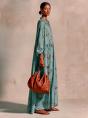Women's Vacation Butterfly Print Loose Long-Sleeved Maxi Dress ZMZ0730I7XT
