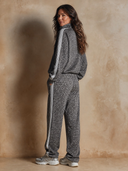 Women's Leopard Print Zip-Up Sports Jacket And Pants Two-Piece Set ZMZ0763I4XT