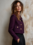 Women's Urban Double-Breasted Cropped Jacket ZMZ0862I7XT