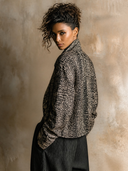 Women's Vintage-Style Casual Tweed Cropped Jacket ZMZ0888I2XT