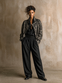 Women's Vintage-Style Casual Tweed Cropped Jacket ZMZ0888I2XT