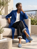 Women's Premium Minimalist Faux Suede Double-Breasted Trench Coat ZMZ0825I2ZYY