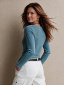 Women's Retro Casual Knitted Frayed Edge Pullover Long-Sleeve Sweater T-Shirt ZMZ1648I6ZJY