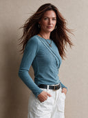 Women's Retro Casual Knitted Frayed Edge Pullover Long-Sleeve Sweater T-Shirt ZMZ1648I6ZJY