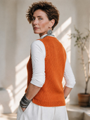 Women's Vintage-Style Elegant Single-Breasted Knit Vest ZMZ1783I8ZYY