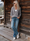 Women's Retro Casual Loose Cotton Yarn Knit Sweater Street Style Cardigan ZMZ1887I9ZJY