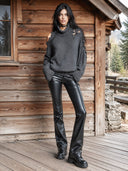Women's Retro Casual Loose Cotton Yarn Ripped Frayed Edge Western Style Pullover Long-Sleeved Sweater ZMZ1858I5ZJY