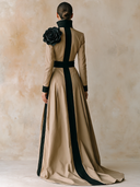 Women's Urban-Style A-Line Maxi Dress With Floral Embellishment ZMZ1847I3XT