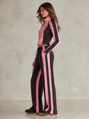 Women's Casual Color-Block Sporty Jacket And Pants Two-Piece Set ZMZ1832I7XT