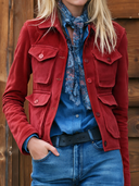 Women's Vintage-Style Casual Western Multi-Pocket Jacket ZMZ1820I0ZJY